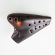 Ocarina double large "Phénix" laqué